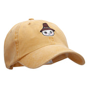 Pioneer Cat Embroidered Wash Cap