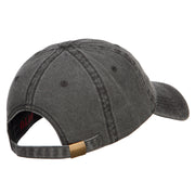 Phoenix Embroidered Washed Buckled Cap