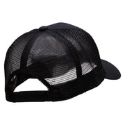 Music Life Embroidered Solid Cotton Prostyle Twill Mesh Cap