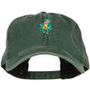 Happy Leprechaun Embroidered Washed Cotton Cap