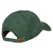 Happy Leprechaun Embroidered Washed Cotton Cap