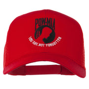 Pow Mia Symbol Embroidered Twill Mesh Cap