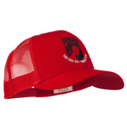 Pow Mia Symbol Embroidered Twill Mesh Cap