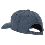 Pennsylvania with Map Outline Embroidered Washed Cotton Twill Cap