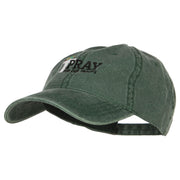 Pray for Our Troops Embroidered Washed Cap