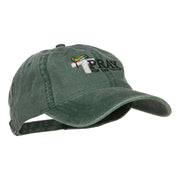 Pray for Our Troops Embroidered Washed Cap