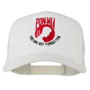 Pow Mia Symbol Embroidered Twill Mesh Cap