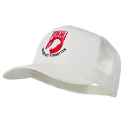 Pow Mia Symbol Embroidered Twill Mesh Cap