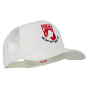 Pow Mia Symbol Embroidered Twill Mesh Cap