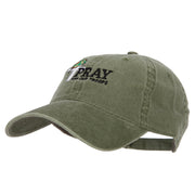 Pray for Our Troops Embroidered Washed Cap