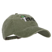 Pray for Our Troops Embroidered Washed Cap