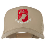 Pow Mia Symbol Embroidered Twill Mesh Cap