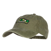 St Patrick's Day Clovers Patched Washed Cap