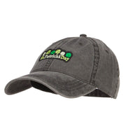 St Patrick's Day Clovers Patched Washed Cap