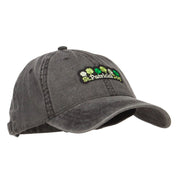 St Patrick's Day Clovers Patched Washed Cap