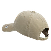 U.S. Army 49th Armored Division Embroidered Washed Solid Pigment Dyed Cotton Twill Brass Buckle Cap - Khaki OSFM