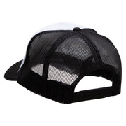 Music Guitar Embroidered Foam Panel Mesh Snapback Cap