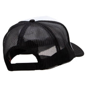 Music Guitar Embroidered Foam Panel Mesh Snapback Cap