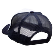 Music Guitar Embroidered Foam Panel Mesh Snapback Cap