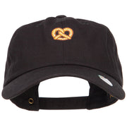 Mini Pretzel Embroidered Unstructured Cap