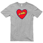 Pizza Love Graphic Design Unisex Short Sleeve Cotton Jersey T-Shirt