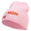 Pumpkin Momster Embroidered 8 inch Acrylic Short Blank Beanie - Pink OSFM