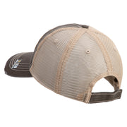 U.S. Army 49th Armored Division Embroidered Low Profile Special Cotton Mesh Cap - Brown-Khaki OSFM