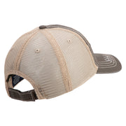 U.S. Army 49th Armored Division Embroidered Low Profile Special Cotton Mesh Cap - Brown-Khaki OSFM