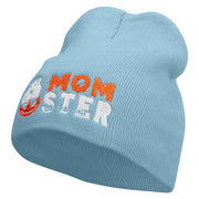 Pumpkin Momster Embroidered 8 inch Acrylic Short Blank Beanie - Lt-Blue OSFM