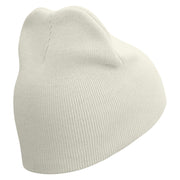 Pumpkin Momster Embroidered 8 inch Acrylic Short Blank Beanie - White OSFM