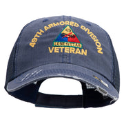 U.S. Army 49th Armored Division Embroidered Low Profile Special Cotton Mesh Cap - Navy OSFM