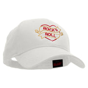 Neon Rock N Roll Embroidered Low Profile Cap