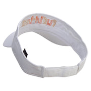 Spooky Survivor Embroidered Cotton Twill Sun Visor