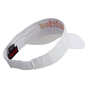 Spooky Survivor Embroidered Cotton Twill Sun Visor