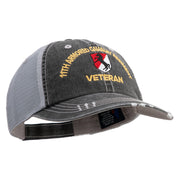 U.S. Army 11th Armored Cavalry Regiment Embroidered Low Profile Special Cotton Mesh Cap - Black OSFM