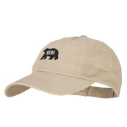 Mama Bear Embroidered Low Profile Cotton Cap