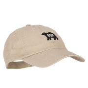 Mama Bear Embroidered Low Profile Cotton Cap