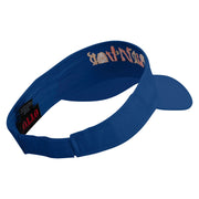 Spooky Survivor Embroidered Cotton Twill Sun Visor