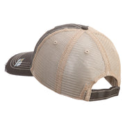 U.S. Army 11th Armored Cavalry Regiment Embroidered Low Profile Special Cotton Mesh Cap - Brown-Khaki OSFM