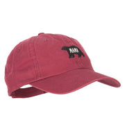 Mama Bear Embroidered Low Profile Cotton Cap