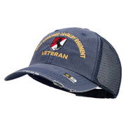 U.S. Army 11th Armored Cavalry Regiment Embroidered Low Profile Special Cotton Mesh Cap - Navy OSFM