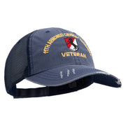 U.S. Army 11th Armored Cavalry Regiment Embroidered Low Profile Special Cotton Mesh Cap - Navy OSFM