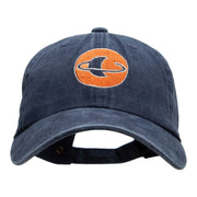 Saturn Insignia Embroidered Unstructured Washed Cotton Twill Cap