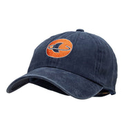 Saturn Insignia Embroidered Unstructured Washed Cotton Twill Cap