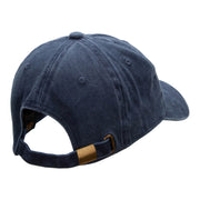 Saturn Insignia Embroidered Unstructured Washed Cotton Twill Cap