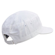 Teotihuacan Embroidered Enzyme Regular Solid Army Caps - White OSFM