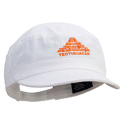 Teotihuacan Embroidered Enzyme Regular Solid Army Caps - White OSFM