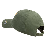 U.S. Army 11th Armored Cavalry Regiment Embroidered Washed Solid Pigment Dyed Cotton Twill Brass Buckle Cap - Olive OSFM