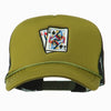 Queen Jack Card Embroidered Foam Mesh Cap