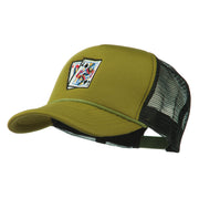 Queen Jack Card Embroidered Foam Mesh Cap